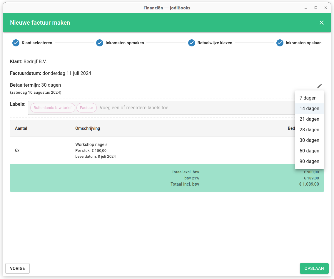 Stap 4: Details en opslaan