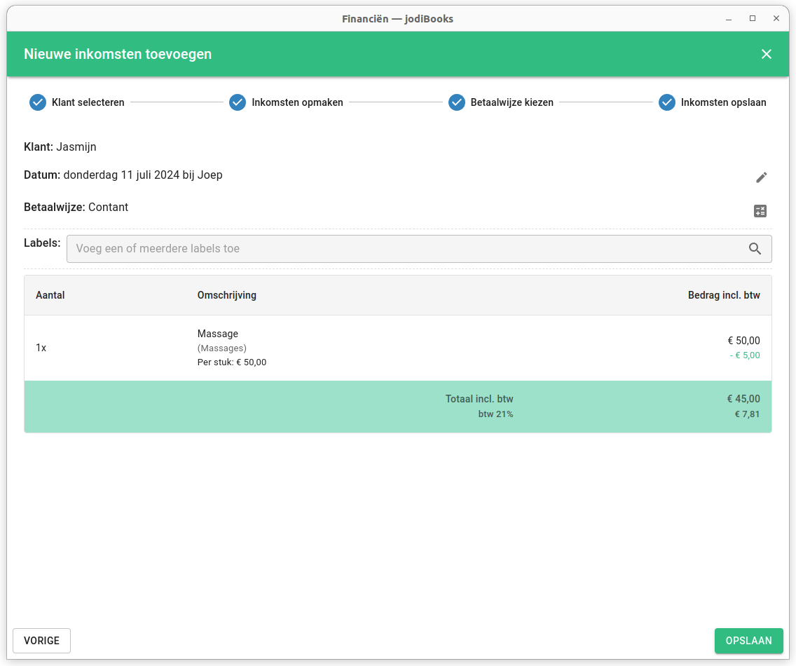 Stap 4: Details en opslaan