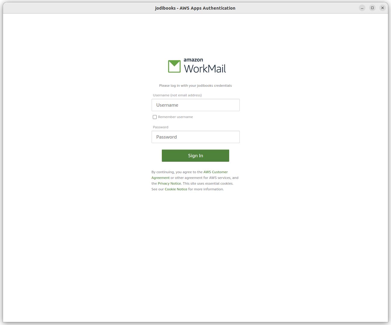 Open webmail in browser